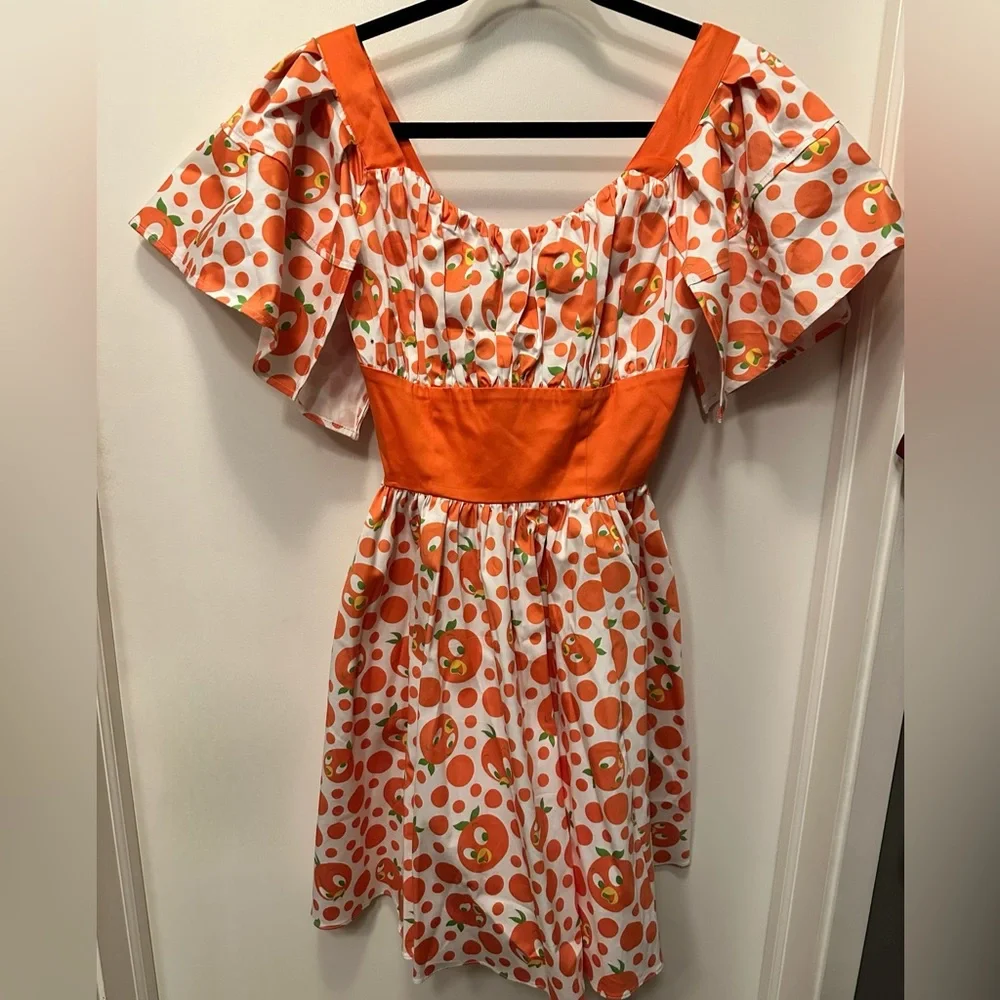 Disney Parks Collectible Little Orange Bird Dress with Custom Bell Sleeves NEW - Picture 9 of 9